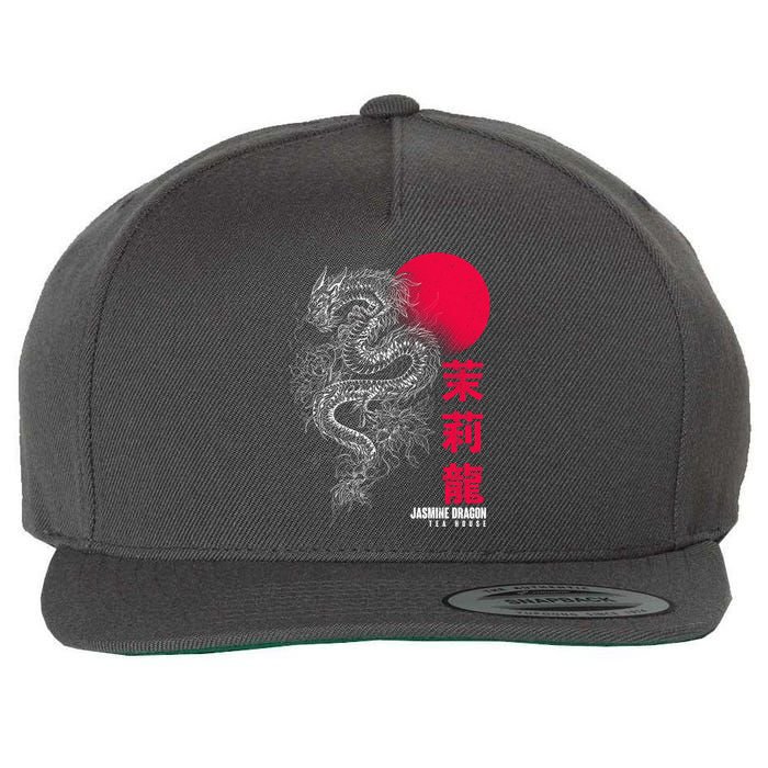 Cool Jasmine Dragon Tea House Wool Snapback Cap