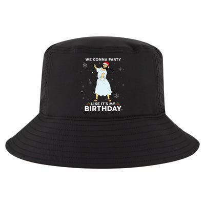 Christmas Jesus Dancing We Gonna Party Like ItS My Birthday Cool Comfort Performance Bucket Hat