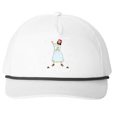 Christmas Jesus Dancing We Gonna Party Like ItS My Birthday Snapback Five-Panel Rope Hat