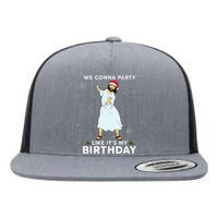 Christmas Jesus Dancing We Gonna Party Like ItS My Birthday Flat Bill Trucker Hat