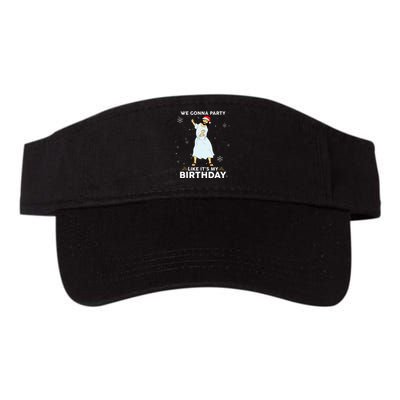 Christmas Jesus Dancing We Gonna Party Like ItS My Birthday Valucap Bio-Washed Visor