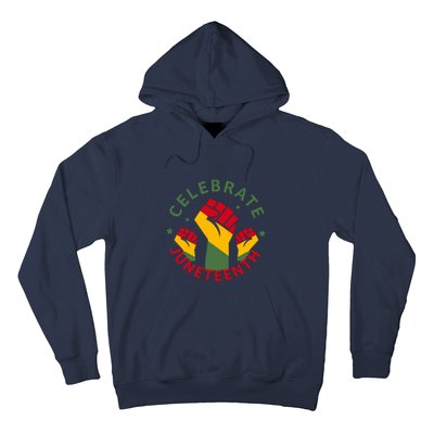 Celebrate Juneteenth Fist Afro America Gift Since 1865 Hoodie