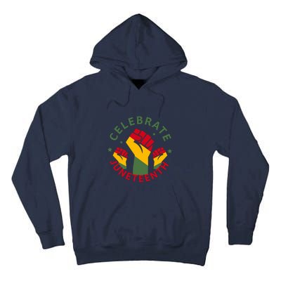 Celebrate Juneteenth Fist Afro America Gift Since 1865 Tall Hoodie