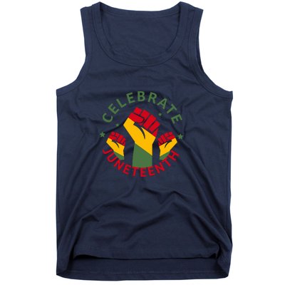 Celebrate Juneteenth Fist Afro America Gift Since 1865 Tank Top