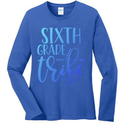 Cute Job Funny Sixth Grade Teacher 6Th Grade Gift Ladies Long Sleeve Shirt