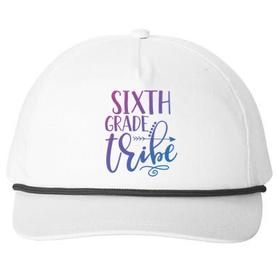 Cute Job Funny Sixth Grade Teacher 6Th Grade Gift Snapback Five-Panel Rope Hat