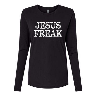 Christian Jesus Freak Distressed Religious Womens Cotton Relaxed Long Sleeve T-Shirt