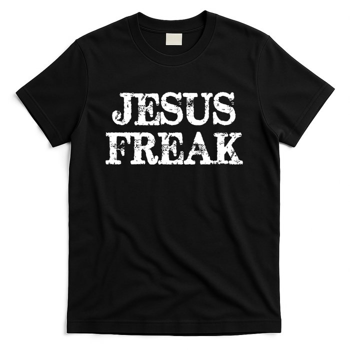 Christian Jesus Freak Distressed Religious T-Shirt