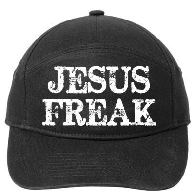 Christian Jesus Freak Distressed Religious 7-Panel Snapback Hat