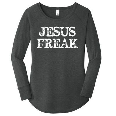 Christian Jesus Freak Distressed Religious Women's Perfect Tri Tunic Long Sleeve Shirt