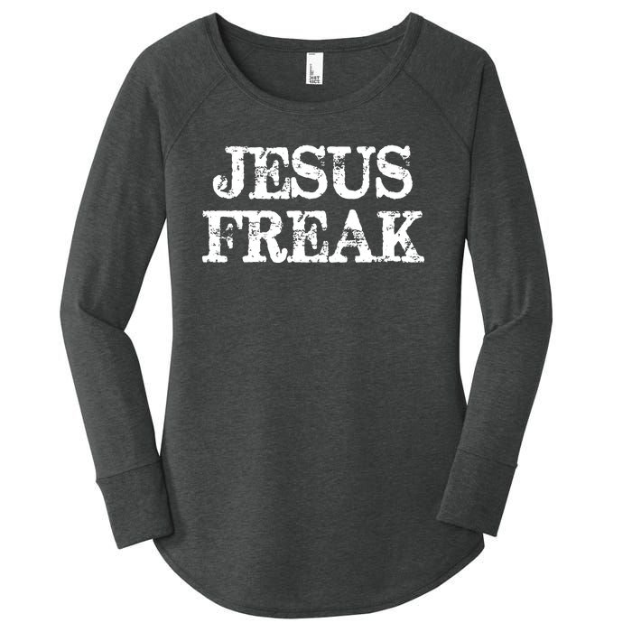 Christian Jesus Freak Distressed Religious Women's Perfect Tri Tunic Long Sleeve Shirt