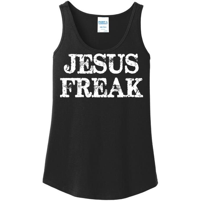 Christian Jesus Freak Distressed Religious Ladies Essential Tank