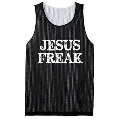 Christian Jesus Freak Distressed Religious Mesh Reversible Basketball Jersey Tank