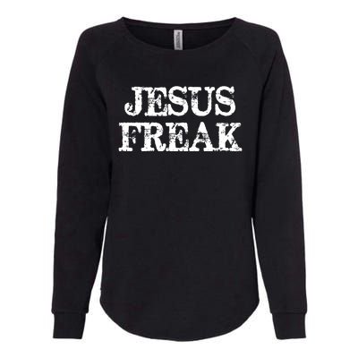 Christian Jesus Freak Distressed Religious Womens California Wash Sweatshirt