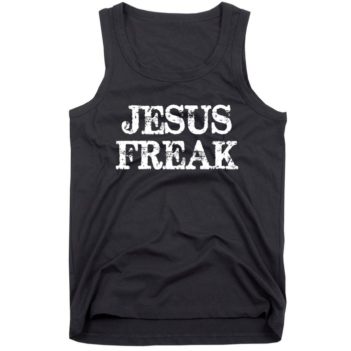 Christian Jesus Freak Distressed Religious Tank Top