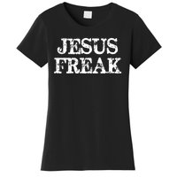 Christian Jesus Freak Distressed Religious Women's T-Shirt