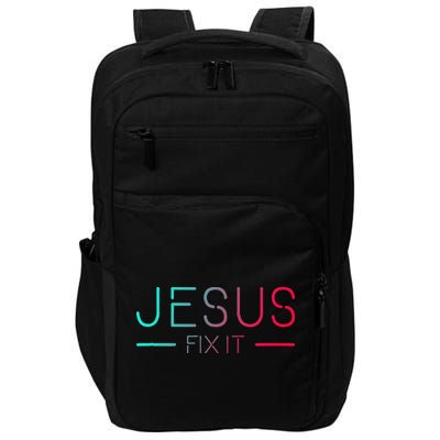 Christian Jesus Fix It Faith Filled Impact Tech Backpack
