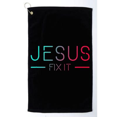 Christian Jesus Fix It Faith Filled Golf Towel