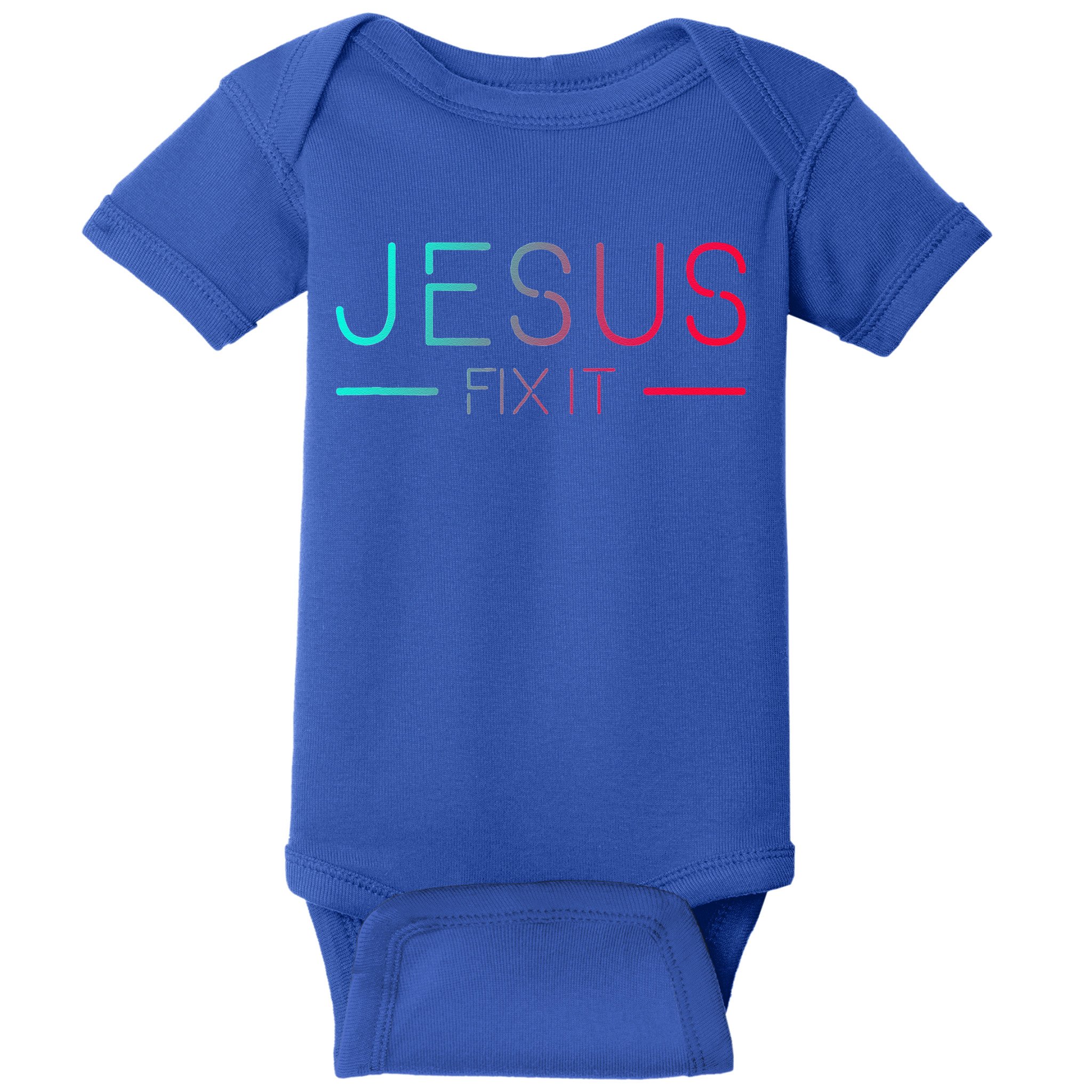 Christian Jesus Fix It Faith Filled Baby Bodysuit