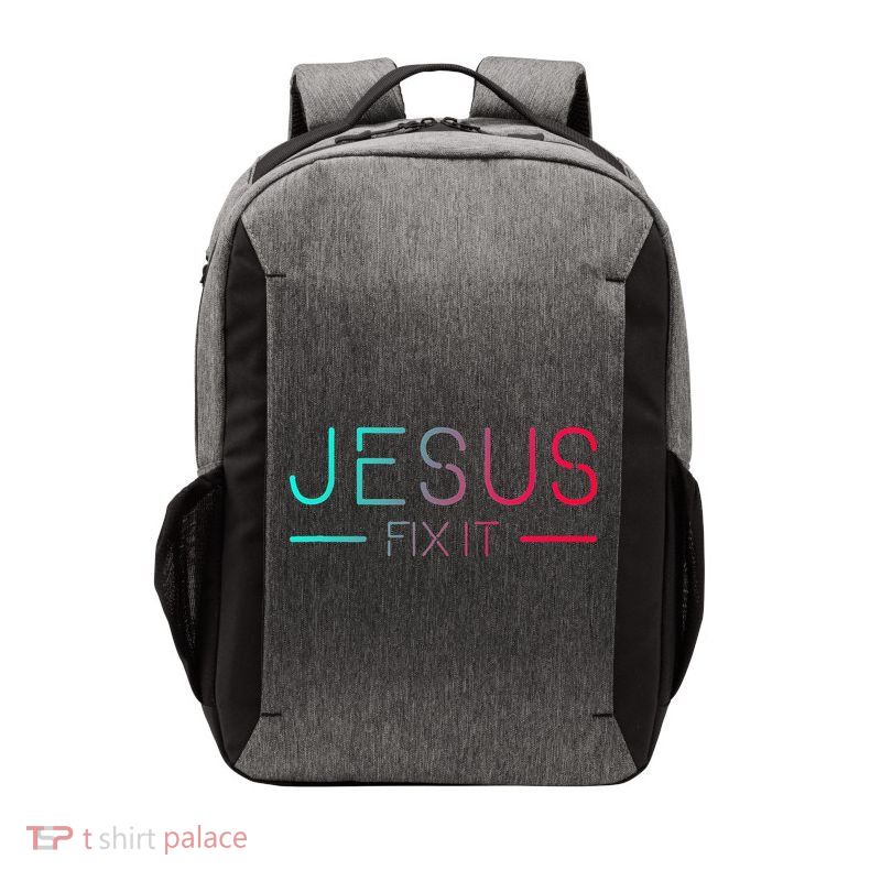 Christian Jesus Fix It Faith Filled Vector Backpack