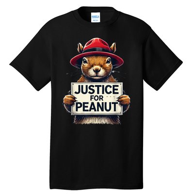 Cute Justice For Peanut The Squirrel Wanted Gift Tall T-Shirt