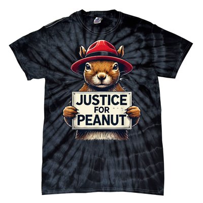 Cute Justice For Peanut The Squirrel Wanted Gift Tie-Dye T-Shirt