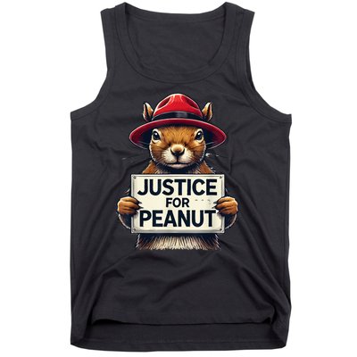 Cute Justice For Peanut The Squirrel Wanted Gift Tank Top