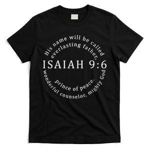 Christmas Jesus Father Prince Peace Counselor Isaiah 96 T-Shirt