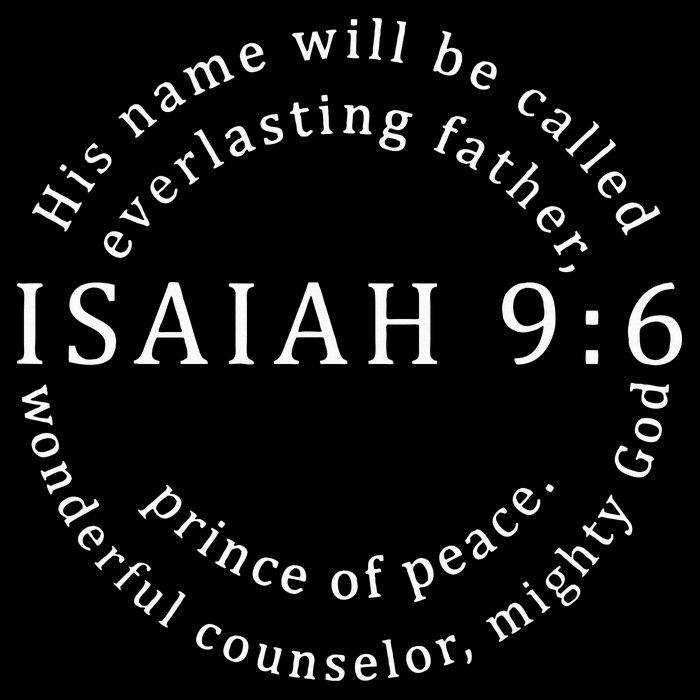 Christmas Jesus Father Prince Peace Counselor Isaiah 96 Premium T-Shirt