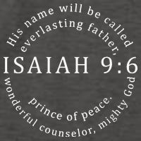 Christmas Jesus Father Prince Peace Counselor Isaiah 96 Vector Backpack