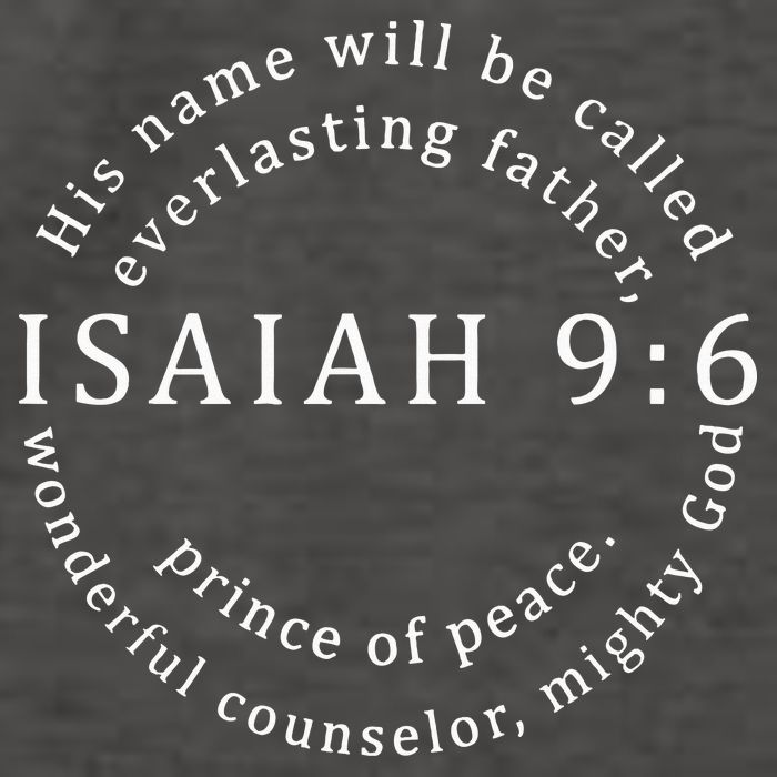 Christmas Jesus Father Prince Peace Counselor Isaiah 96 Vector Backpack
