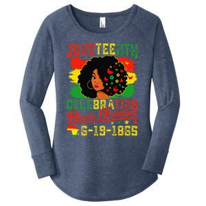 Celebrating Juneteenth Freedom 1865 Emancipation Black Women Women's Perfect Tri Tunic Long Sleeve Shirt