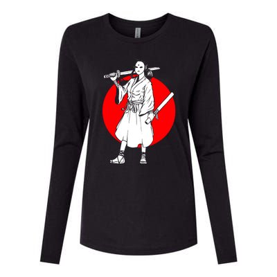 Cool Japanese Fighter And Japan Womens Cotton Relaxed Long Sleeve T-Shirt