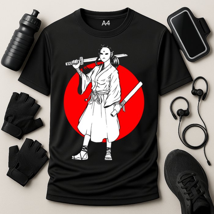 Cool Japanese Fighter And Japan Cooling Performance Crew T-Shirt