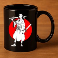 Cool Japanese Fighter And Japan 11oz C Handle Ceramic Mug