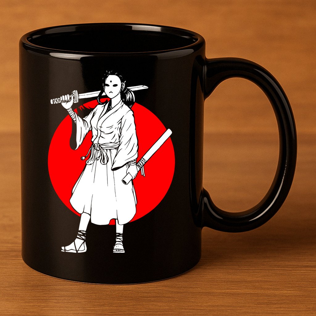 Cool Japanese Fighter And Japan 11oz C Handle Ceramic Mug