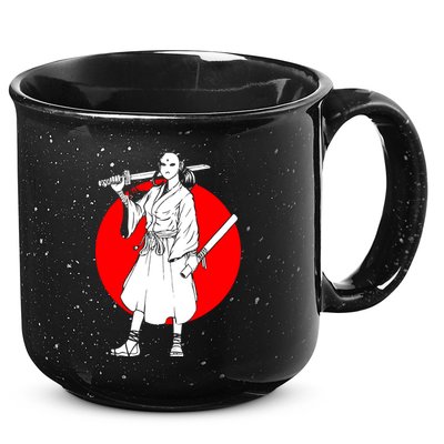 Cool Japanese Fighter And Japan 15oz Campfire Ceramic Mug
