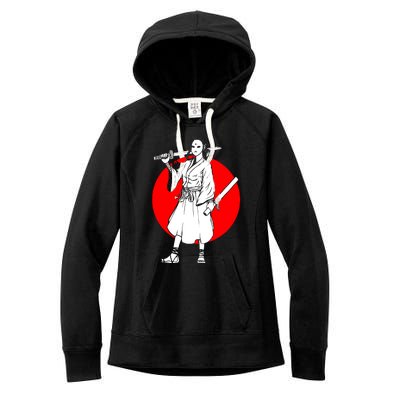 Cool Japanese Fighter And Japan Women's Fleece Hoodie