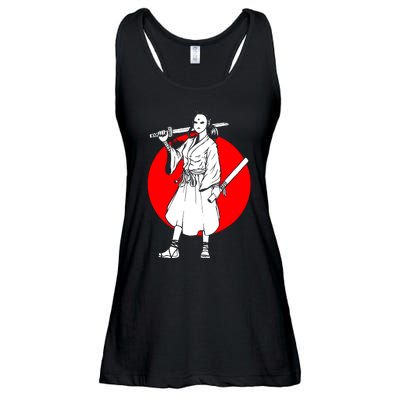 Cool Japanese Fighter And Japan Ladies Essential Flowy Tank