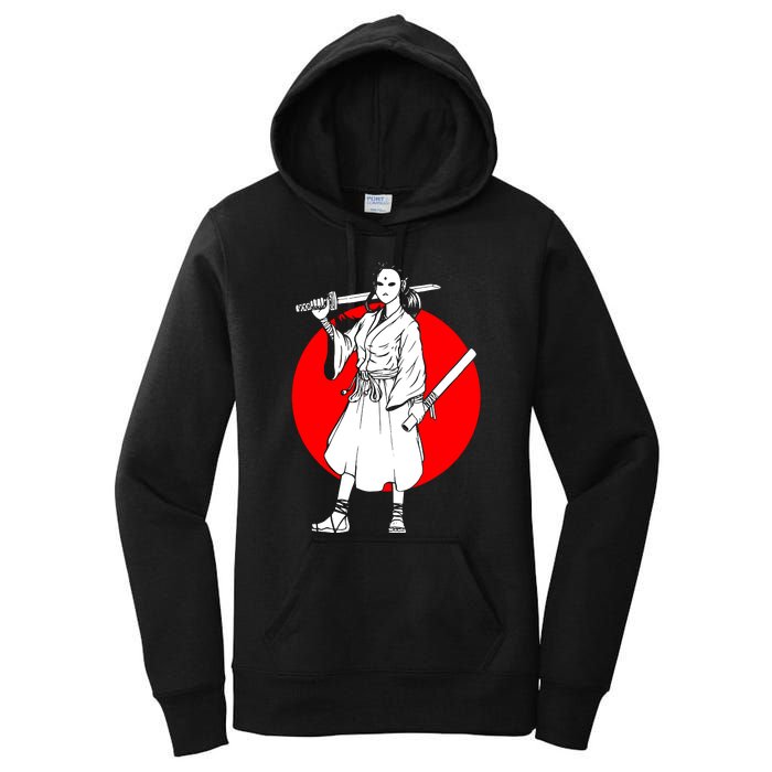 Cool Japanese Fighter And Japan Women's Pullover Hoodie