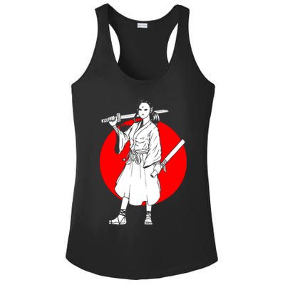 Cool Japanese Fighter And Japan Ladies PosiCharge Competitor Racerback Tank