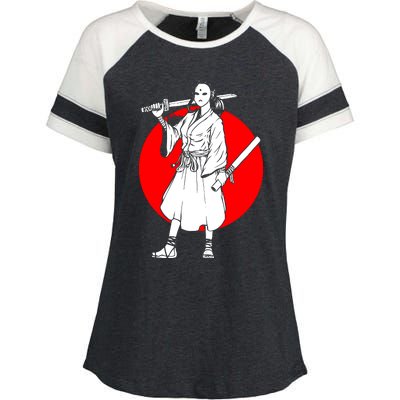 Cool Japanese Fighter And Japan Enza Ladies Jersey Colorblock Tee