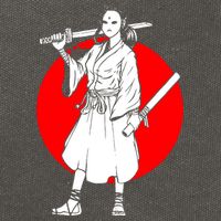 Cool Japanese Fighter And Japan Cotton Canvas Backpack