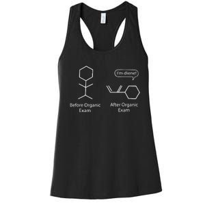 Chemistry Joke For Funny Chemistry Nerds Chemical Puns Gift Women's Racerback Tank