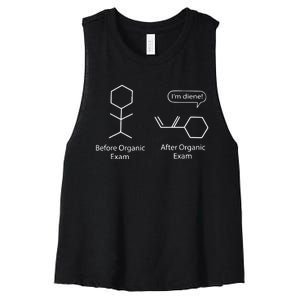 Chemistry Joke For Funny Chemistry Nerds Chemical Puns Gift Women's Racerback Cropped Tank