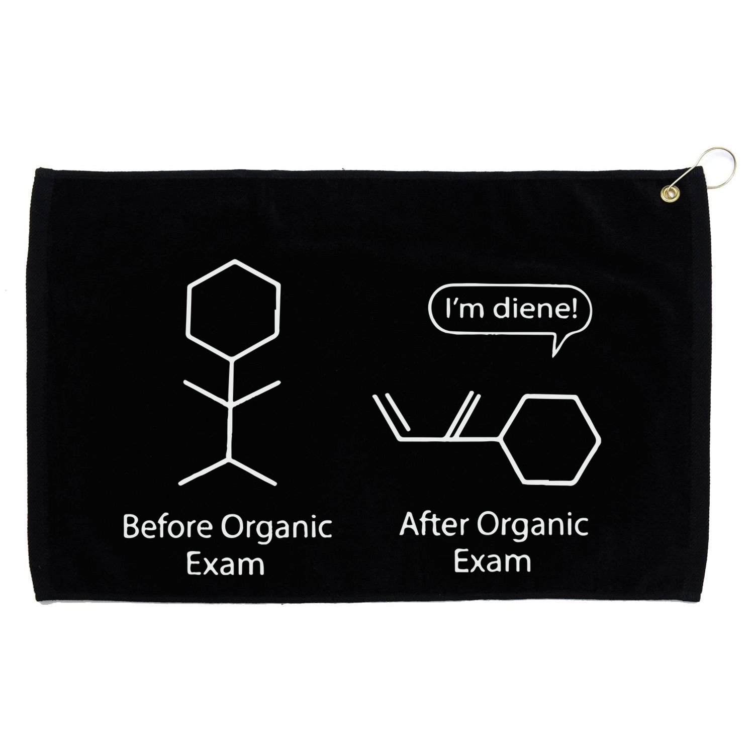 Chemistry Joke For Funny Chemistry Nerds Chemical Puns Gift Grommeted Golf Towel