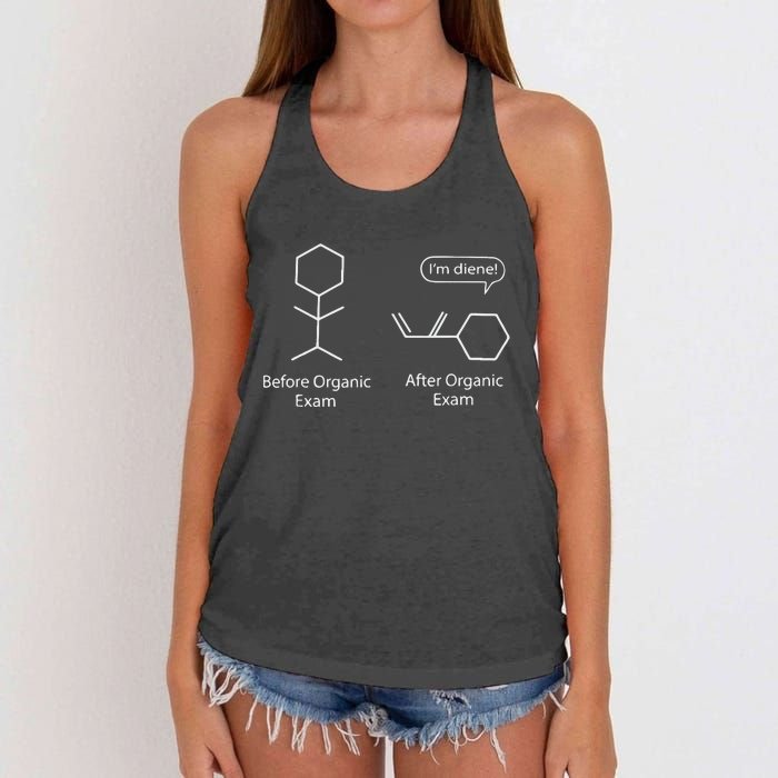 Chemistry Joke For Funny Chemistry Nerds Chemical Puns Gift Women's Knotted Racerback Tank