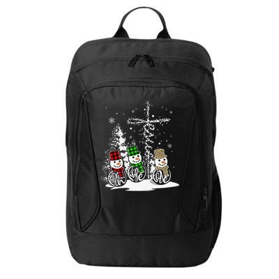 Christmas Jesus Faith Hope Love Snowman Christian Xmas Funny City Backpack