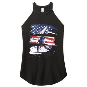 Cricket Jerseys For The World 2024 Usa Cricket Jersey America Cricket In Usa Women's Perfect Tri Rocker Tank