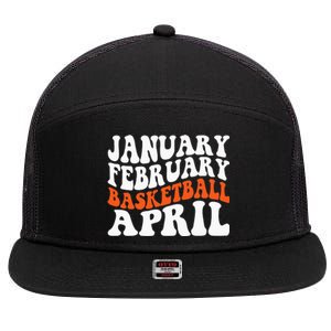 Creative January February Basketball April Basketball Gamer 7 Panel Mesh Trucker Snapback Hat